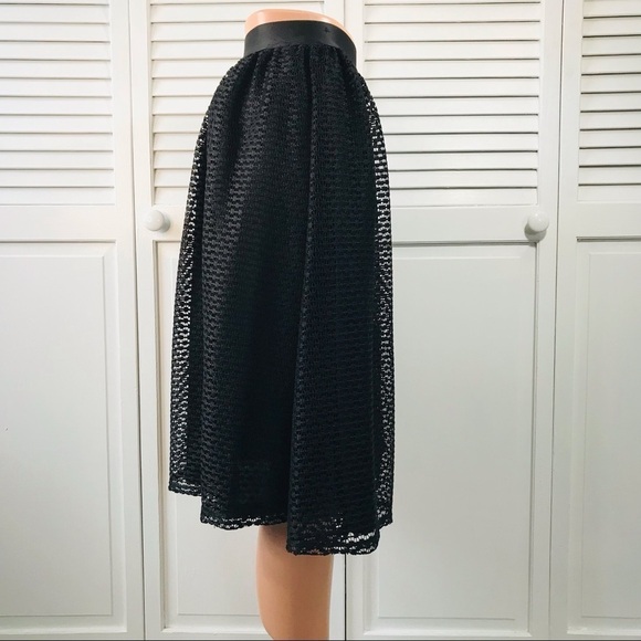 2/$25 XHILARATION Black Fit & Flare Skirt Size Large - Picture 4 of 7